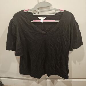 Lauren Conrad black v neck blouse